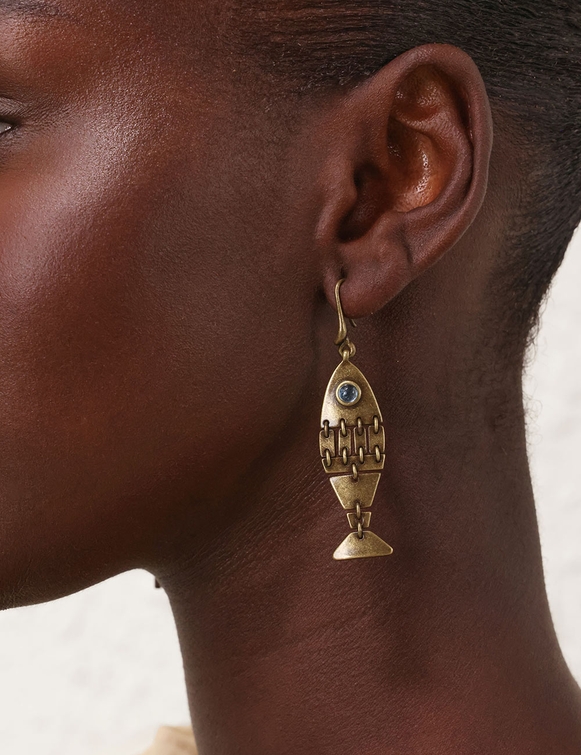 Ore Fish Earrings