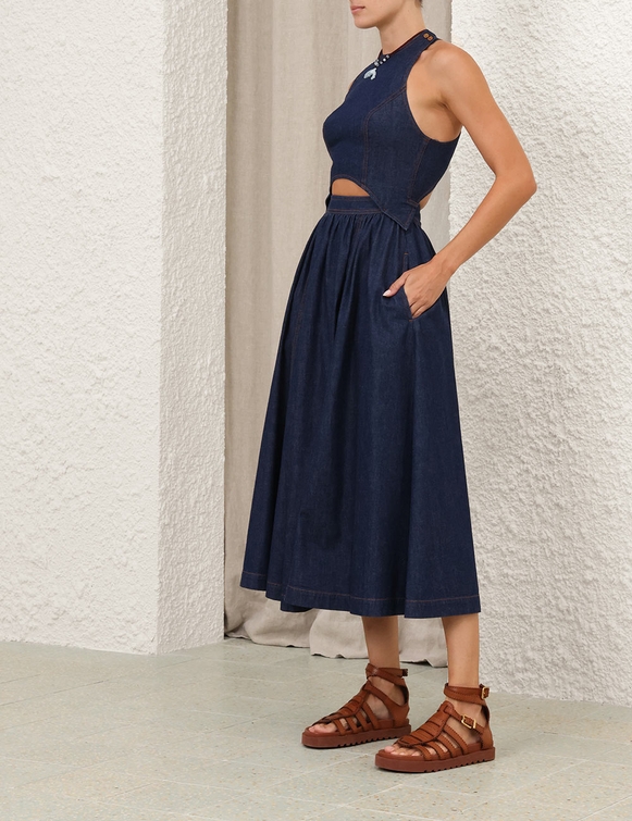 Denim Racer Dress