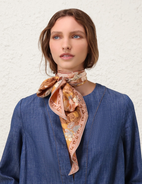 Printed Silk Neckscarf