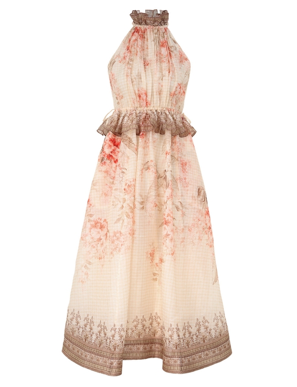 Illuminate Halter Midi Dress