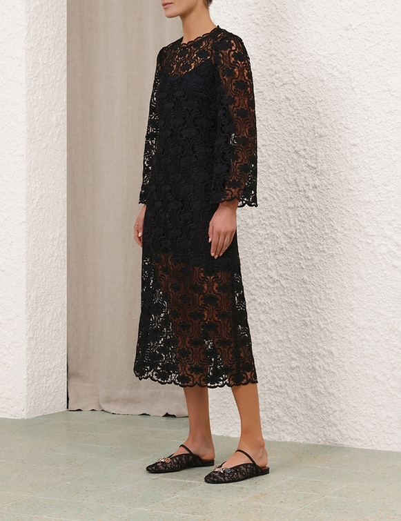 Maxine Lace Midi Dress