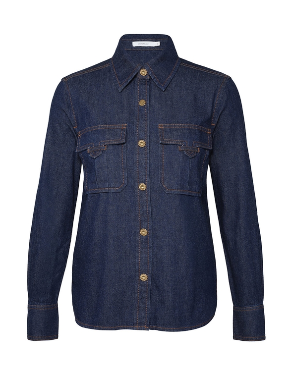 Fitted Denim Shirt