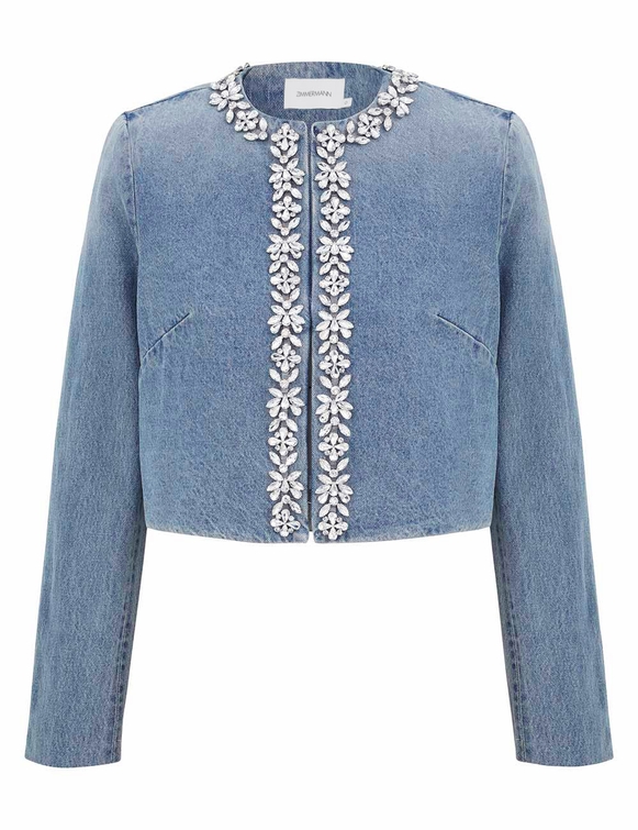 Crush Embellished Denim Jacket