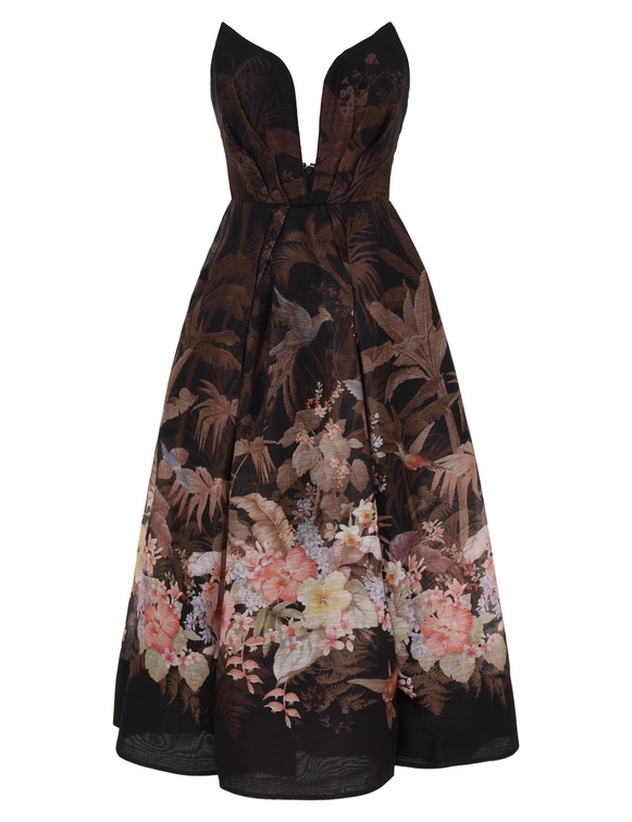 Illuminate Draped Midi Dress