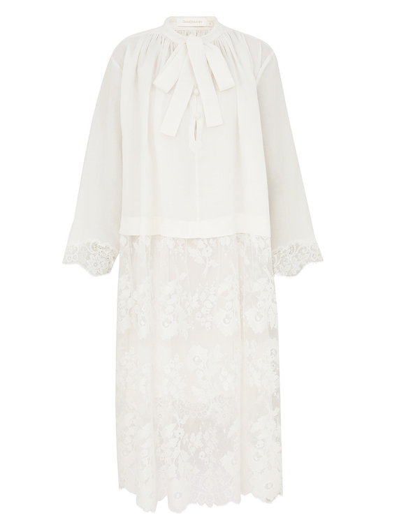 Illuminate Lace Smock Dress