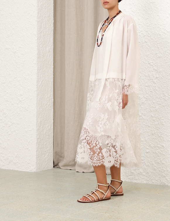 Illuminate Lace Smock Dress