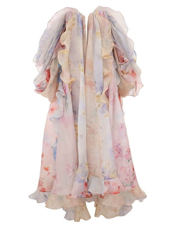Crush Strapless Ruffle Dress