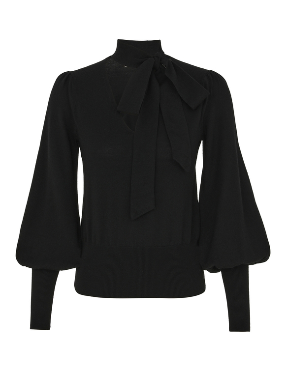 Tie Neck Sweater