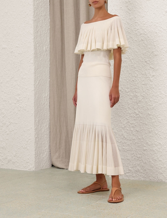 Illuminate Pleated Frill Top