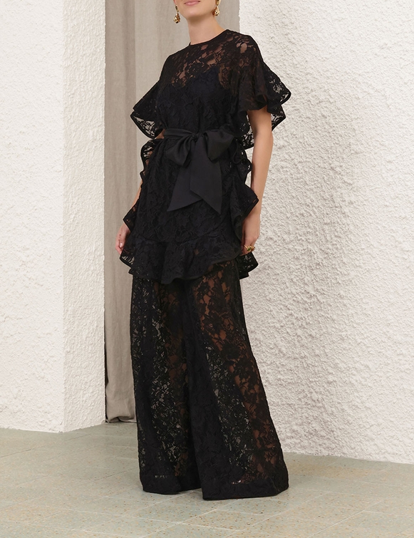 Crush Lace Frill Tunic