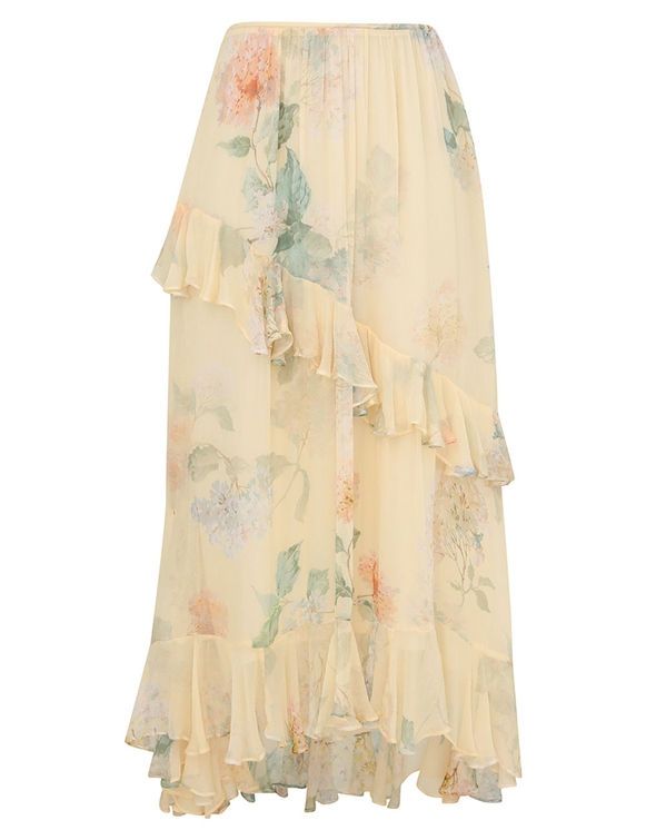 Illuminate Asymmetric Skirt