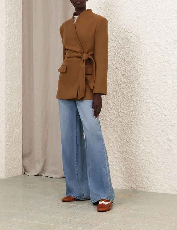 Crush Belted Blazer