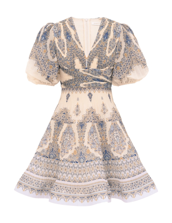 Pleated Mini Dress