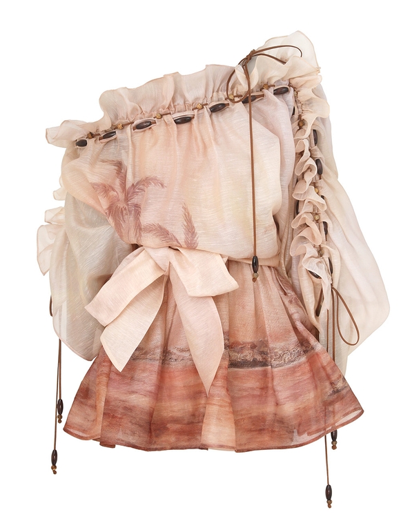 Illuminate Ruffle Mini Dress