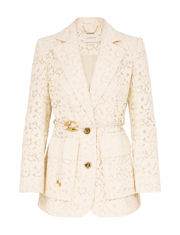 Illuminate Lace Belted Jacket