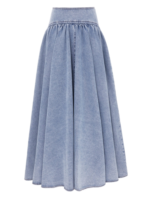 Denim Circle Skirt