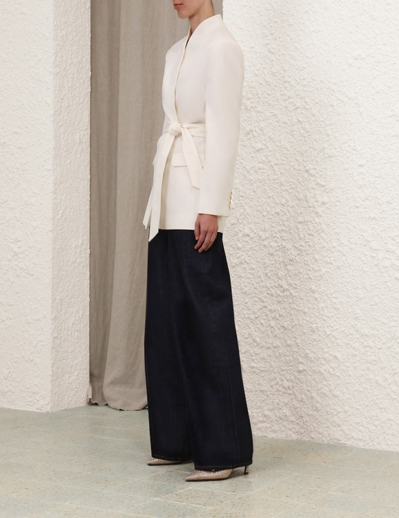 Crush Belted Blazer