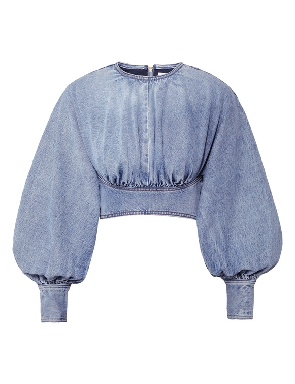 Batwing Denim Top