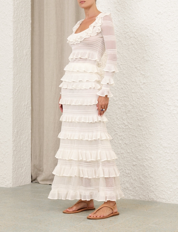 Illuminate Lace Frill Skirt