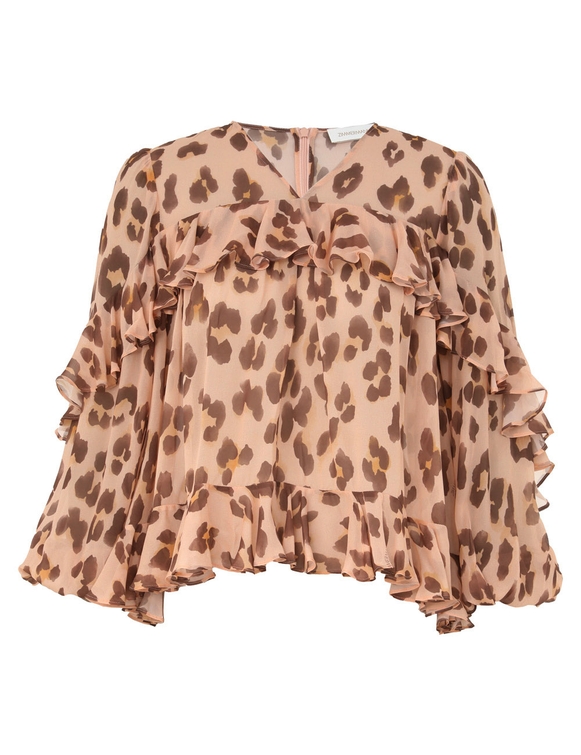 Illuminate V Neck Flutter Top