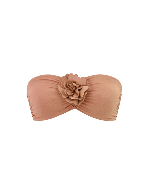 Everley Metallic Bikini Top