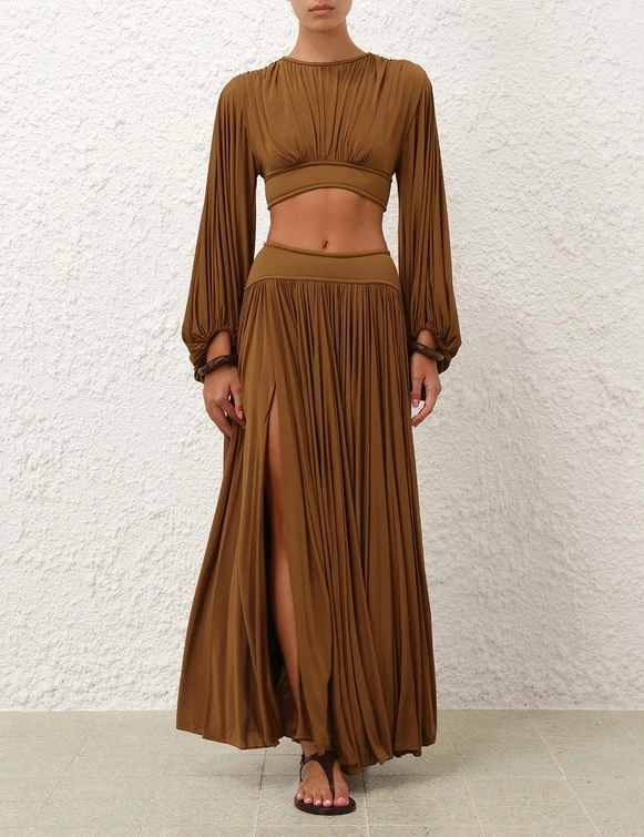 Illuminate Gathered Maxi Skirt