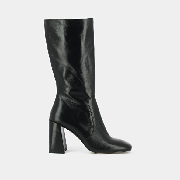 HEELED BOOTS WITH SQUARE TOE