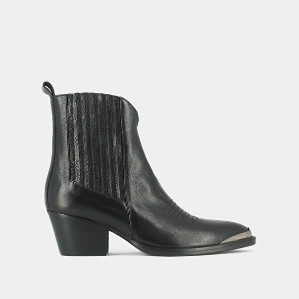 HEELED BOOTS WITH GATHERS