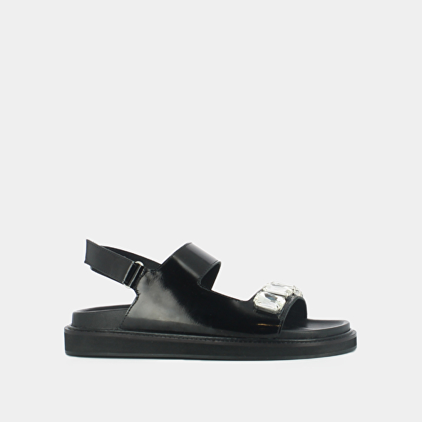OPEN SANDALS WITH RHINESTONES