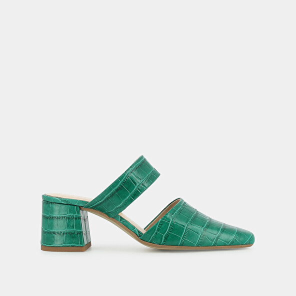 HEELED MULES WITH STRAP