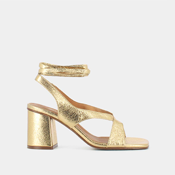 HEELED SANDALS WITH TIE STRAPS