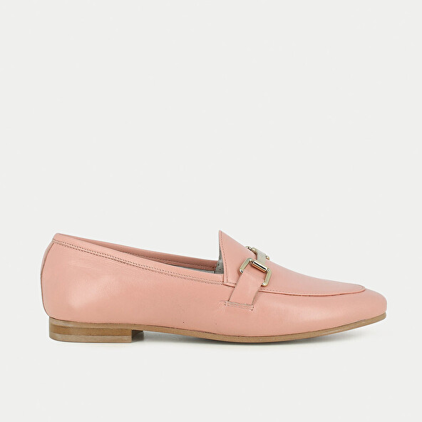 PINK LEATHER MOCCASINS