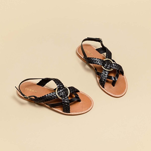 WOVEN FLAT SANDALS