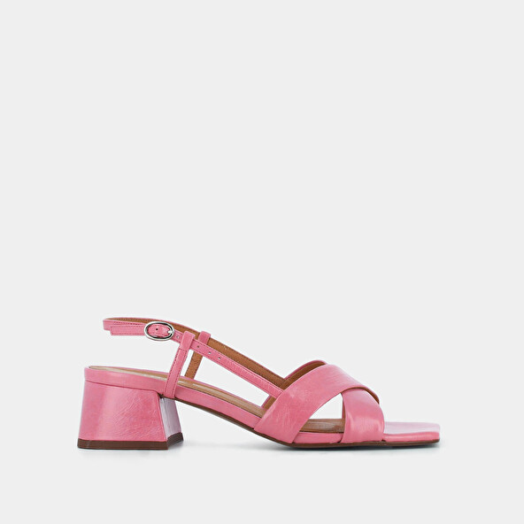 CROSS-STRAP SLINGBACK SANDALS
