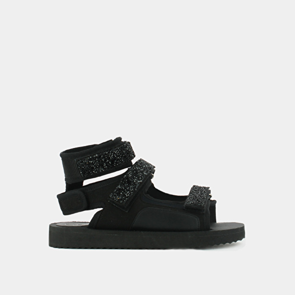 SANDALS WITH PLATFORM AND GLITTERS