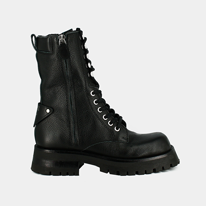 RANGER ANKLE BOOTS WITH LACES, ZIPS AND SQUARE TOES - JONAK X SCHOTT