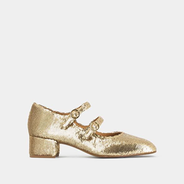 BABIES WITH DOUBLE BUCKLES AND HEEL