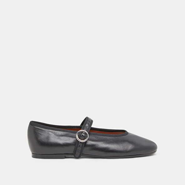 BALLET FLATS WITH STRAPS AND ADJUSTABLE BUCKLES