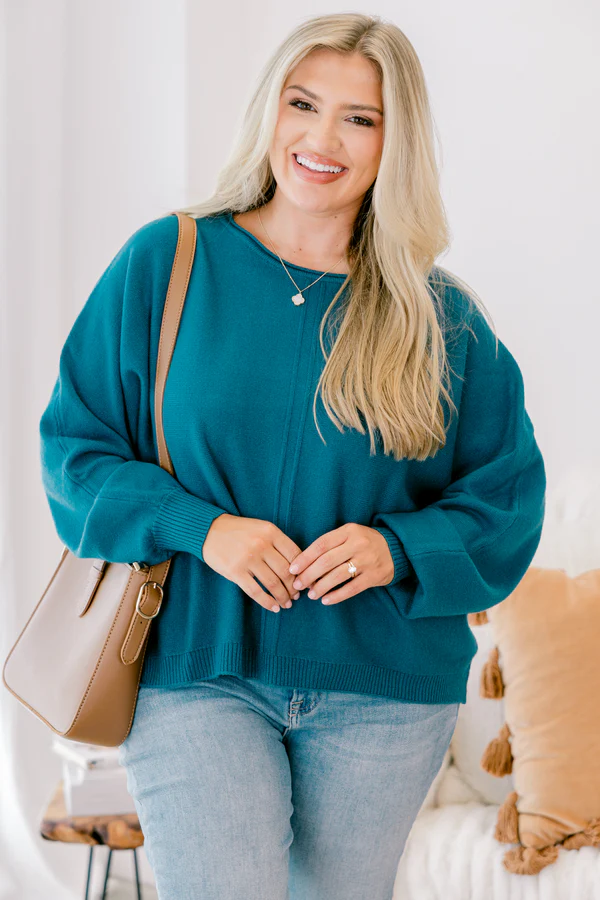 Anywhere We Go Sweater, Heather Ocean