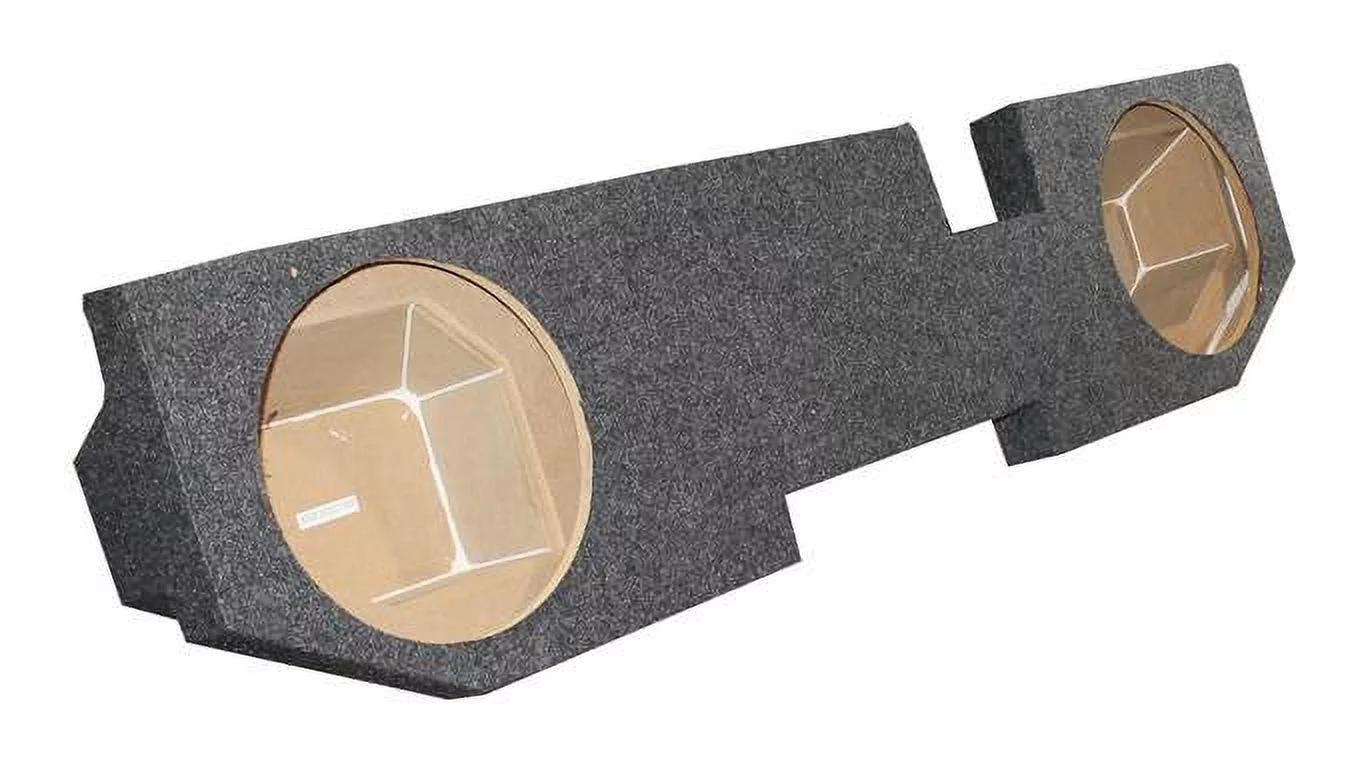 QPower QDODGE124DOOR Dodge Quad Cab '02 Dual 12 inch Subwoofer Box Enclosure