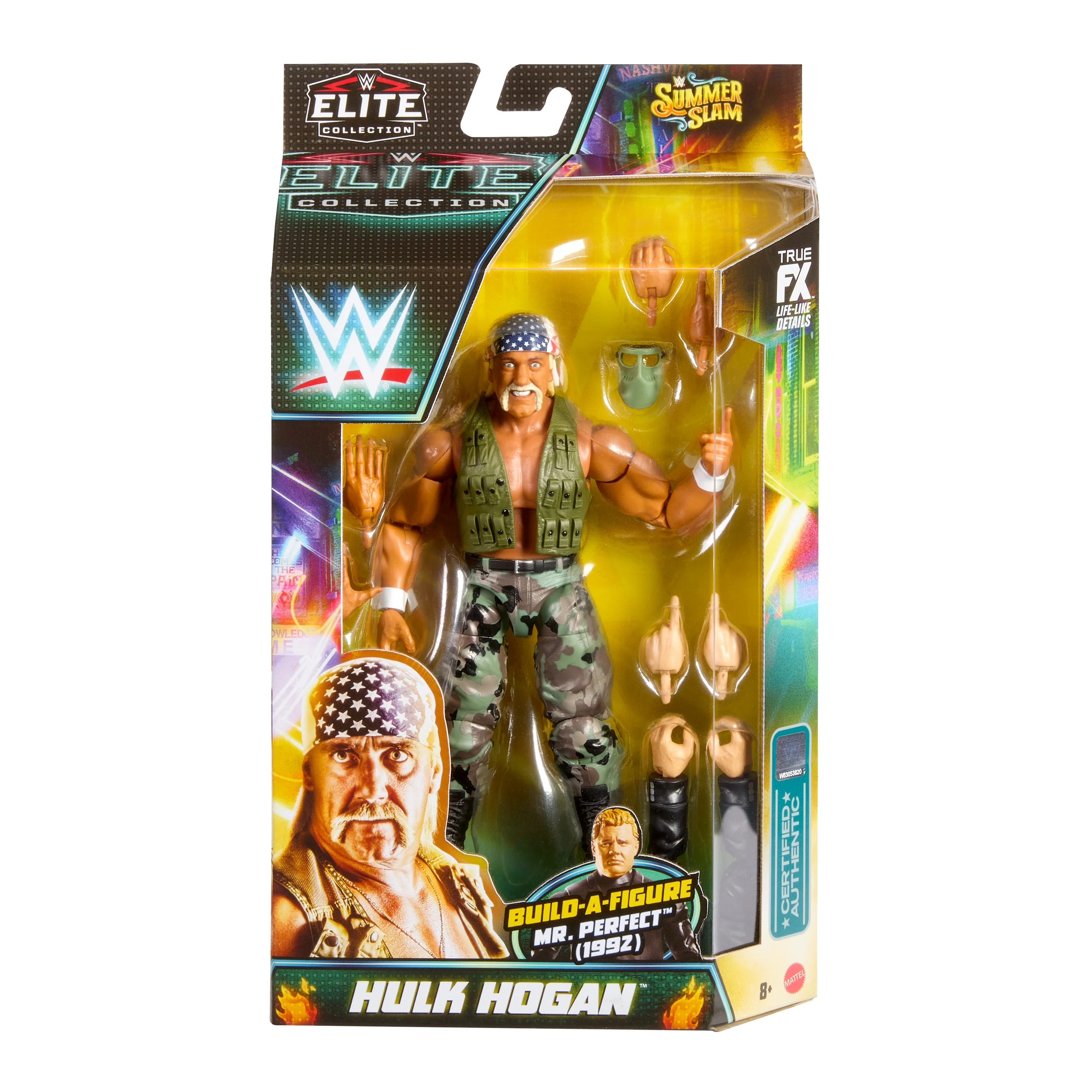 WWE Elite Action Figure SummerSlam Hulk Hogan with Build-A-Figure