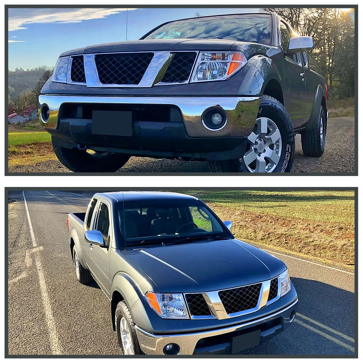 Spec-D Tuning Chrome Headlights Compatible with 2005-2008 Nissan Frontier, 2005-2007 Nissan Pathfinder