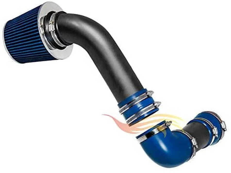 RW SERIES - MATTE BLACK PIPE BLUE - SHORT RAM INTAKE Compatible For 88-89 PONTIAC FIRDBIRD 5.0 & 5.7