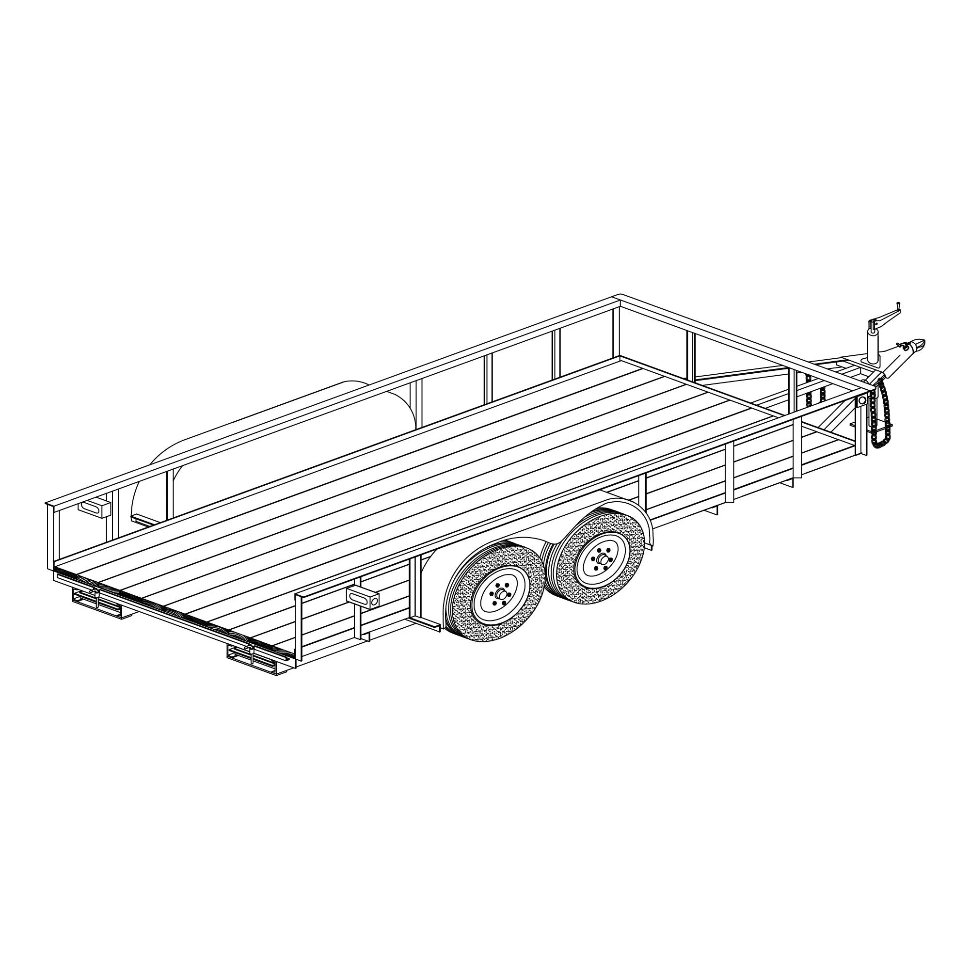 The Trailer Parts Outlet - 1682BLB - 16' x 82