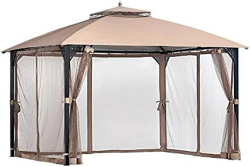 Replacement Canopy Top Cover Compatible With The Cypress And Compatible With 10X12 Gazebo - Riplock 350