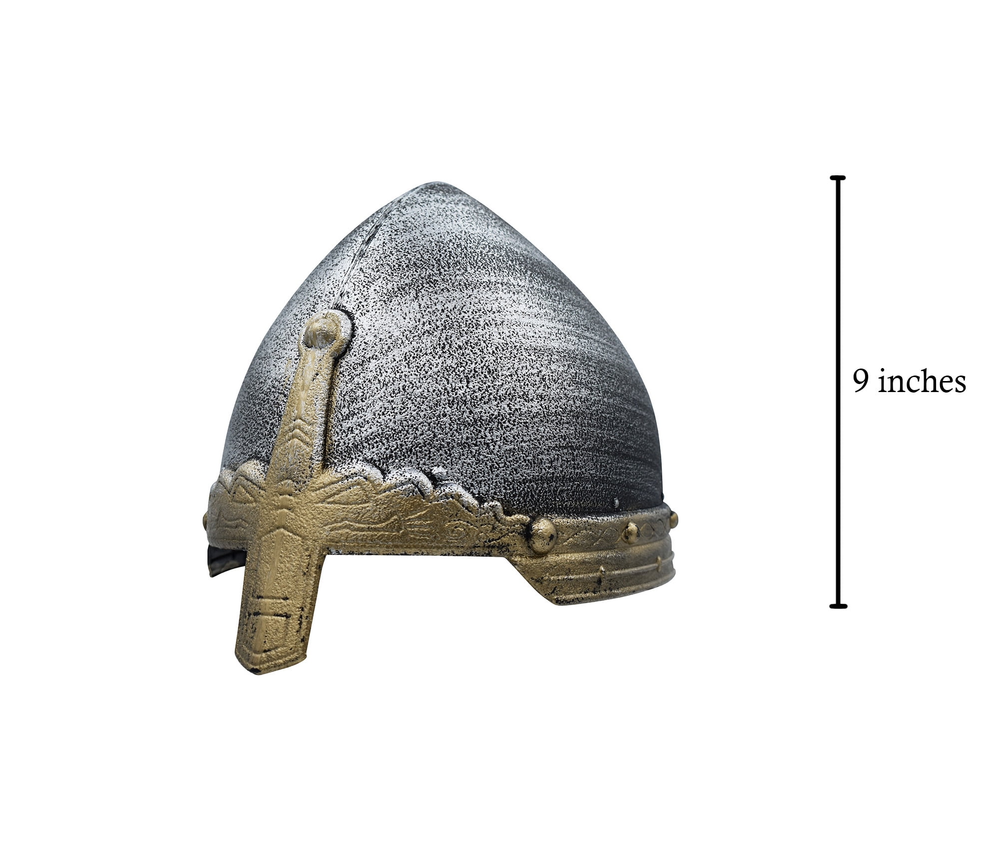 Nicky Bigs Novelties Boys Plastic Medieval Crusader Helmet Templar Knight Helm Costume Accessory Prop
