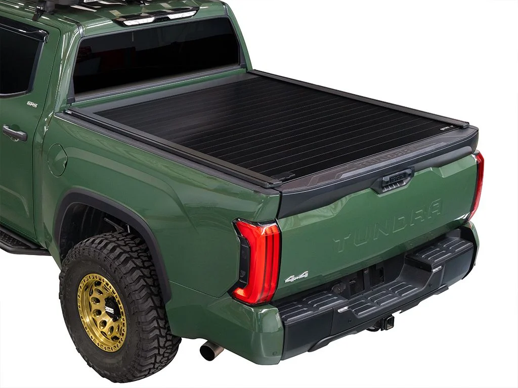 Retrax by RealTruck RetraxPRO XR Retractable Truck Bed Tonneau Cover | T-80842 | Compatible with 2007 - 2021 Toyota Tundra Regular & Double Cab w/ Deck Rail System 6' 7