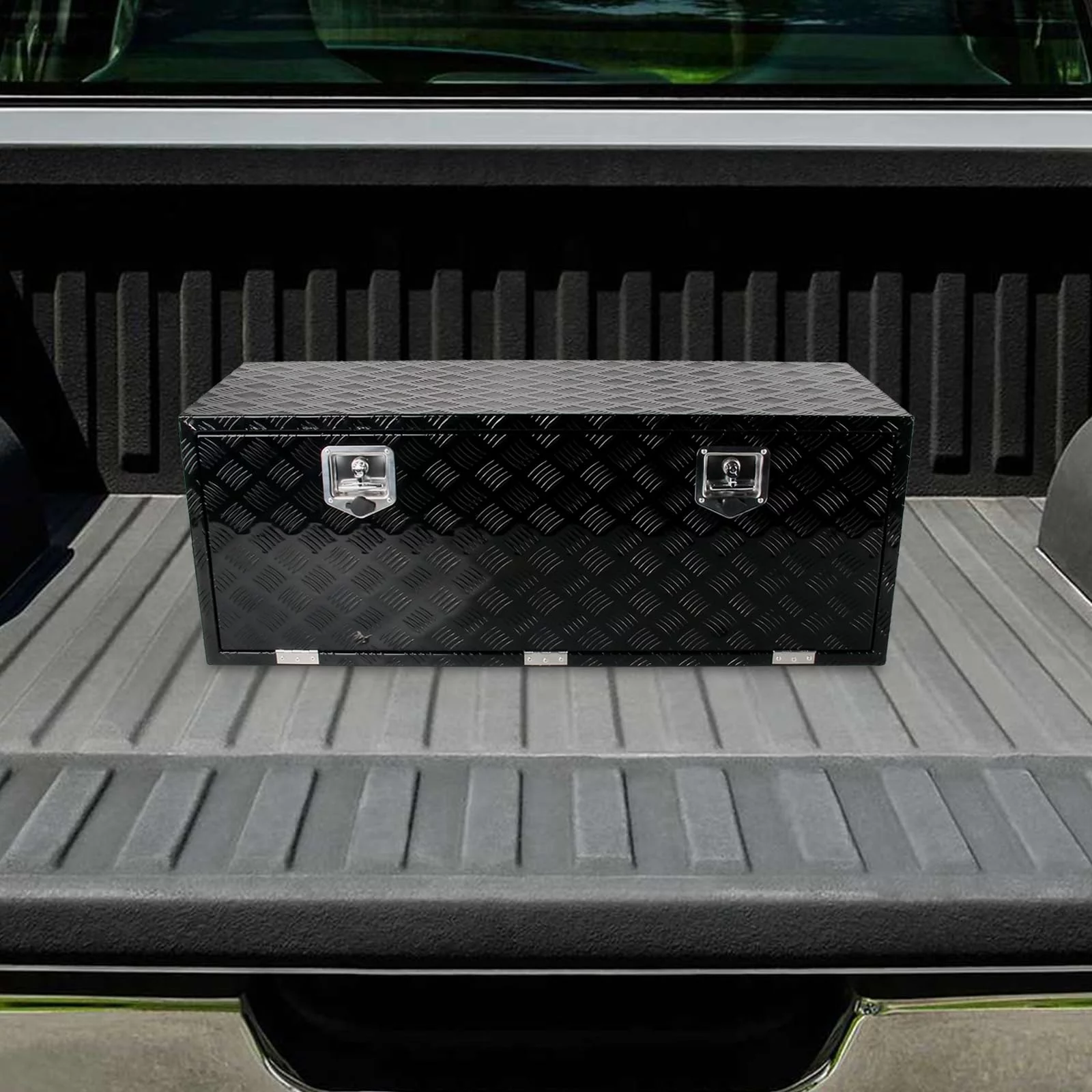 48 Inch Aluminum Tool Box Truck Underbody Toolbox Underbed Box ｗ/Lock 48 x 18 x 18 Inch