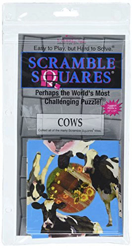 Scramble Squares Puzzle Cows
