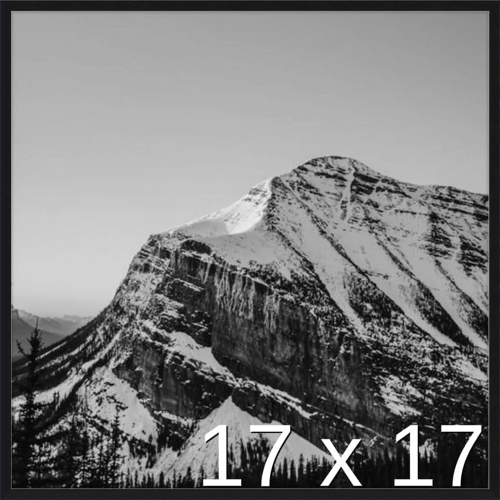 17 5/8 X 17 3/4 Black Metal Frame (Ashford) 17.6X17.7 Inches